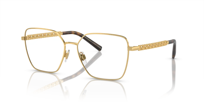 Dolce & Gabbana DG1351 02 แว่นสายตาทองขัดเงา สำหรับผู้หญิง