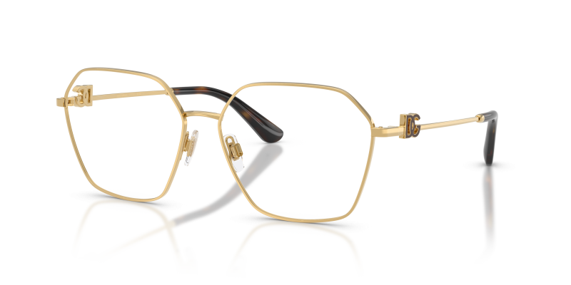 Dolce & Gabbana DG1366 02 แว่นสายตาทองขัดเงา สำหรับผู้หญิง