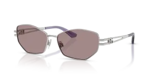 แว่นกันแดด Dolce & Gabbana DG2338-05/LA มุมเฉียง สีเงิน สำหรับผู้หญิง