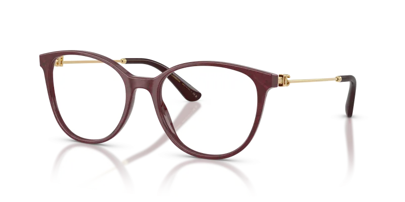 กรอบแว่นสายตา Dolce & Gabbana DG3363-3442 Lace Bordeaux Dolce & Gabbana DG3363 3442 แว่นสายตาลาย Lace Bordeaux สำหรับผู้หญิง