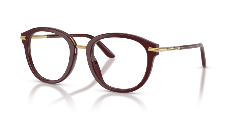 กรอบแว่นสายตา Dolce & Gabbana DG3410-3091 Bordeaux Dolce & Gabbana DG3410 3091 แว่นสายตาสีบอร์โด สำหรับผู้หญิง