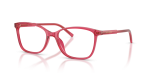 แว่นสายตา Dolce & Gabbana DG3424-1754 มุมเฉียง สีเชอร์รี่โปร่งใส สำหรับผู้หญิง