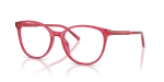 แว่นสายตา Dolce & Gabbana DG3425-1754 มุมเฉียง สีเชอร์รี่โปร่งใส สำหรับผู้หญิง