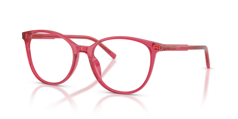 กรอบแว่นสายตา Dolce & Gabbana DG3425-1754 Transparent Cherry แว่นสายตา Dolce & Gabbana DG3425-1754 มุมเฉียง สีเชอร์รี่โปร่งใส สำหรับผู้หญิง