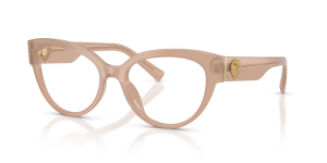 แว่นสายตา Dolce & Gabbana DG3440-3042 มุมเฉียง สีน้ำตาลโอปอล สำหรับผู้หญิง