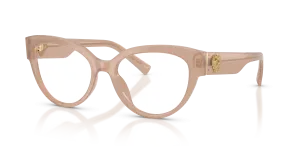 แว่นสายตา Dolce & Gabbana DG3440-3042 มุมเฉียง สีน้ำตาลโอปอล สำหรับผู้หญิง