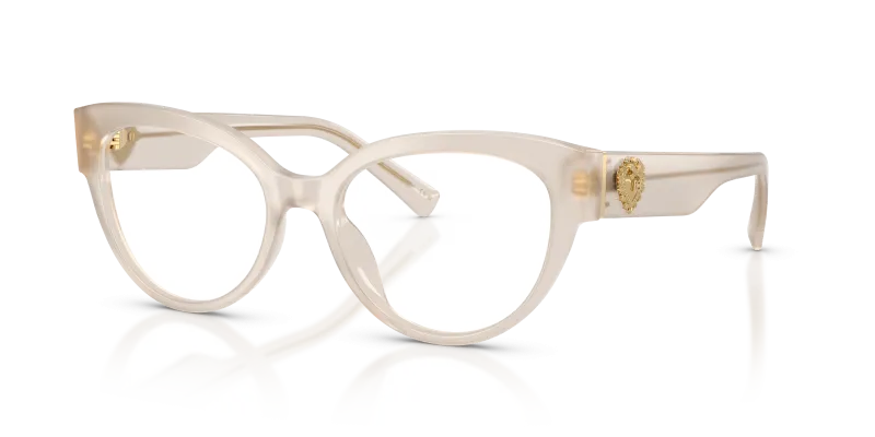 แว่นสายตา Dolce & Gabbana DG3440-3420 มุมเฉียง สีมุกโอปอล สำหรับผู้หญิง
