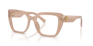 แว่นสายตา Dolce & Gabbana DG3441-3042 มุมเฉียง สีน้ำตาลโอปอล สำหรับผู้หญิง