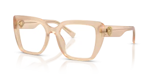 แว่นสายตา Dolce & Gabbana DG3441-3089 มุมเฉียง สีเบจโอปอล สำหรับผู้หญิง