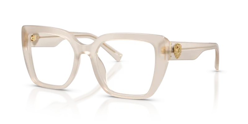 กรอบแว่นสายตา Dolce & Gabbana DG3441-3420 Opal Pearl แว่นสายตา Dolce & Gabbana DG3441-3420 มุมเฉียง สีมุกโอปอล สำหรับผู้หญิง