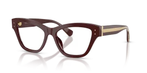 แว่นสายตา Dolce & Gabbana DG3448-3503 มุมเฉียง สีช็อกโกแลต สำหรับผู้หญิง