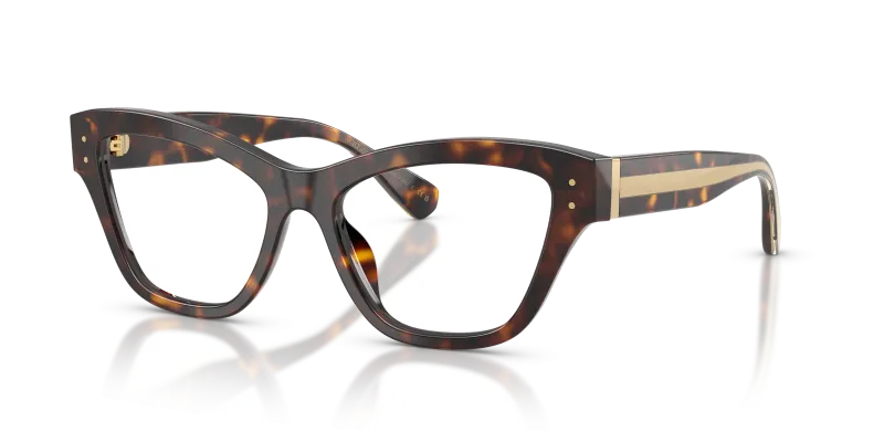 แว่นสายตา Dolce & Gabbana DG3448-502 มุมเฉียง สีฮาวานา สำหรับผู้หญิง