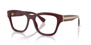 แว่นสายตา Dolce & Gabbana DG3449-3091 มุมเฉียง สีบอร์โด สำหรับผู้หญิง