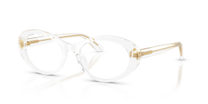 แว่นสายตา Dolce & Gabbana DG3450-3133 มุมเฉียง สีคริสตัล สำหรับผู้หญิง