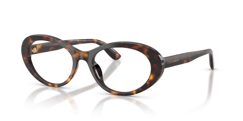 แว่นสายตา Dolce & Gabbana DG3450-502 มุมเฉียง สีฮาวานา สำหรับผู้หญิง