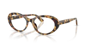 แว่นสายตา Dolce & Gabbana DG3450-512 มุมเฉียง สีฮาวานาเหลือง สำหรับผู้หญิง