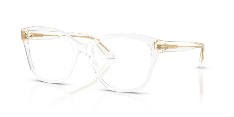 กรอบแว่นสายตา Dolce & Gabbana DG3451-3133 Crystal แว่นสายตา Dolce & Gabbana DG3451-3133 มุมเฉียง สีคริสตัล สำหรับผู้หญิง