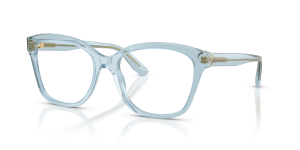 แว่นสายตา Dolce & Gabbana DG3451-3134 มุมเฉียง สีฟ้าอ่อนโปร่งใส สำหรับผู้หญิง
