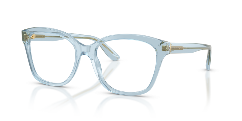 กรอบแว่นสายตา Dolce & Gabbana DG3451-3134 Transparent Light Blue แว่นสายตา Dolce & Gabbana DG3451-3134 มุมเฉียง สีฟ้าอ่อนโปร่งใส สำหรับผู้หญิง