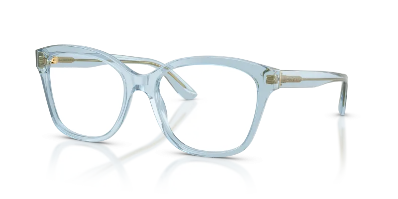 แว่นสายตา Dolce & Gabbana DG3451-3134 มุมเฉียง สีฟ้าอ่อนโปร่งใส สำหรับผู้หญิง