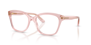 แว่นสายตา Dolce & Gabbana DG3451-3148 มุมเฉียง สีชมพูโปร่งใส สำหรับผู้หญิง