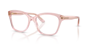 แว่นสายตา Dolce & Gabbana DG3451-3148 มุมเฉียง สีชมพูโปร่งใส สำหรับผู้หญิง