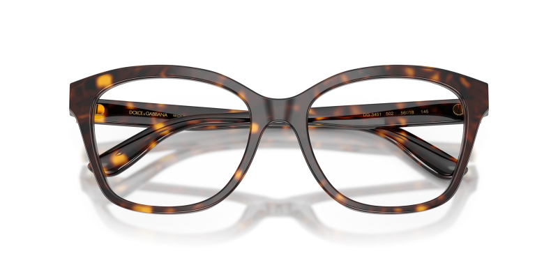 แว่นสายตา Dolce & Gabbana DG3451-502 close-up ด้านหน้า
