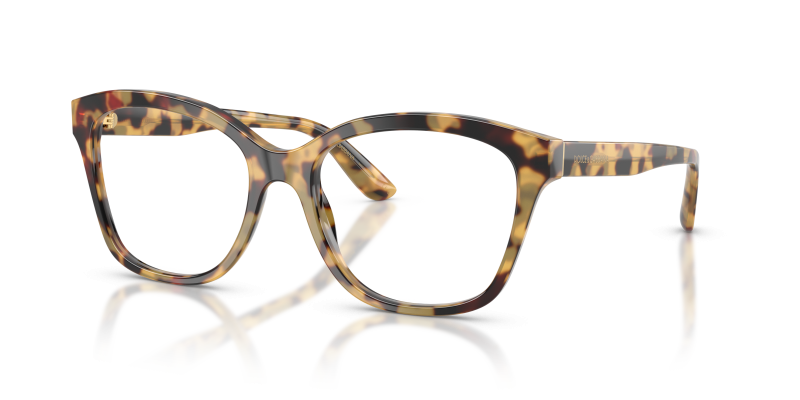 กรอบแว่นสายตา Dolce & Gabbana DG3451-512 Yellow Havana แว่นสายตา Dolce & Gabbana DG3451-512 มุมเฉียง สีฮาวานาเหลือง สำหรับผู้หญิง