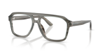 กรอบแว่นสายตา Dolce & Gabbana DG3452-3479 Transp Grey on Striped Grey แว่นสายตา Dolce & Gabbana DG3452-3479 มุมเฉียง เทาโปร่งใสบนลายทางสีเทา สำหรับผู้ชาย