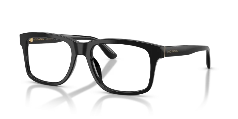 แว่นสายตา Dolce & Gabbana DG3453-501 มุมเฉียง สีดำ สำหรับผู้ชาย