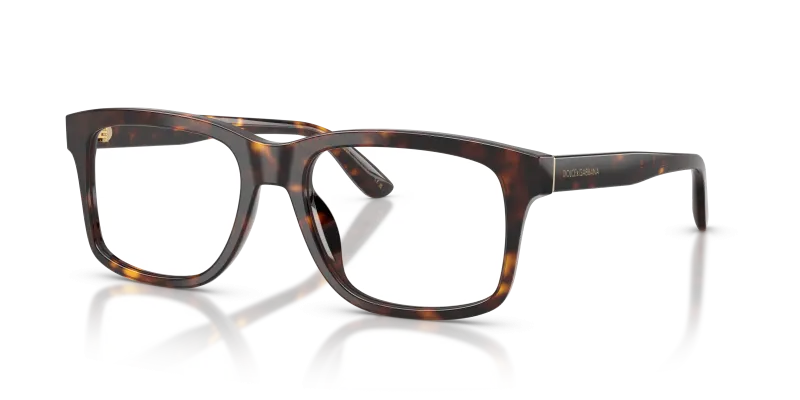 กรอบแว่นสายตา Dolce & Gabbana DG3453-502 Havana แว่นสายตา Dolce & Gabbana DG3453-502 มุมเฉียง สีฮาวานา สำหรับผู้ชาย
