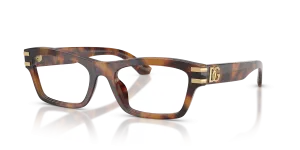 แว่นสายตา Dolce & Gabbana DG3454-3497 มุมเฉียง สีฮาวานาแดง สำหรับผู้หญิง