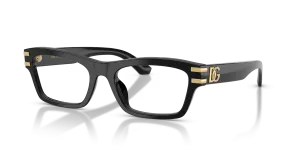 แว่นสายตา Dolce & Gabbana DG3454-501 มุมเฉียง สีดำ สำหรับผู้หญิง