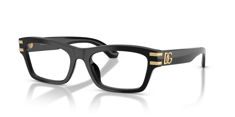 กรอบแว่นสายตา Dolce & Gabbana DG3454-501 Black แว่นสายตา Dolce & Gabbana DG3454-501 มุมเฉียง สีดำ สำหรับผู้หญิง