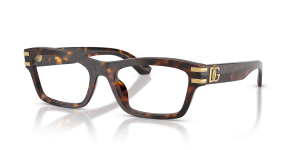 แว่นสายตา Dolce & Gabbana DG3454-502 มุมเฉียง สีฮาวานา สำหรับผู้หญิง