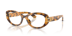 แว่นสายตา Dolce & Gabbana DG3455-3496 มุมเฉียง สีฮาวานาเหลือง สำหรับผู้หญิง