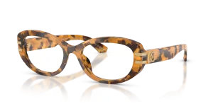 แว่นสายตา Dolce & Gabbana DG3455-3496 มุมเฉียง สีฮาวานาเหลือง สำหรับผู้หญิง
