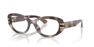 แว่นสายตา Dolce & Gabbana DG3455-3498 มุมเฉียง สีฮาวานาม่วง สำหรับผู้หญิง