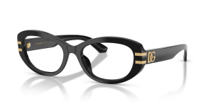 แว่นสายตา Dolce & Gabbana DG3455-501 มุมเฉียง สีดำ สำหรับผู้หญิง