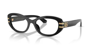 แว่นสายตา Dolce & Gabbana DG3455-501 มุมเฉียง สีดำ สำหรับผู้หญิง