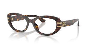แว่นสายตา Dolce & Gabbana DG3455-502 มุมเฉียง สีฮาวานา สำหรับผู้หญิง