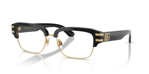 แว่นสายตา Dolce & Gabbana DG3456-501 มุมเฉียง สีดำ สำหรับผู้ชาย