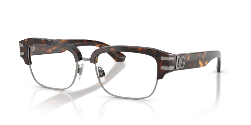กรอบแว่นสายตา Dolce & Gabbana DG3456-502 Havana แว่นสายตา Dolce & Gabbana DG3456-502 มุมเฉียง สีฮาวานา สำหรับผู้ชาย