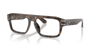 แว่นสายตา Dolce & Gabbana DG3457-3500 มุมเฉียง สีน้ำตาลน้ำเงินฮาวานา สำหรับผู้ชาย
