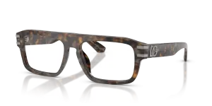 แว่นสายตา Dolce & Gabbana DG3457-3500 มุมเฉียง สีน้ำตาลน้ำเงินฮาวานา สำหรับผู้ชาย