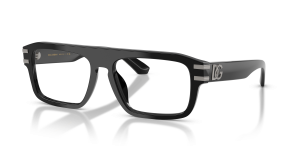 แว่นสายตา Dolce & Gabbana DG3457-501 มุมเฉียง สีดำ สำหรับผู้ชาย