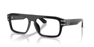แว่นสายตา Dolce & Gabbana DG3457-501 มุมเฉียง สีดำ สำหรับผู้ชาย