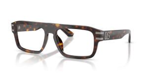 แว่นสายตา Dolce & Gabbana DG3457-502 มุมเฉียง สีฮาวานา สำหรับผู้ชาย