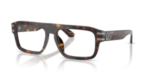 แว่นสายตา Dolce & Gabbana DG3457-502 มุมเฉียง สีฮาวานา สำหรับผู้ชาย
