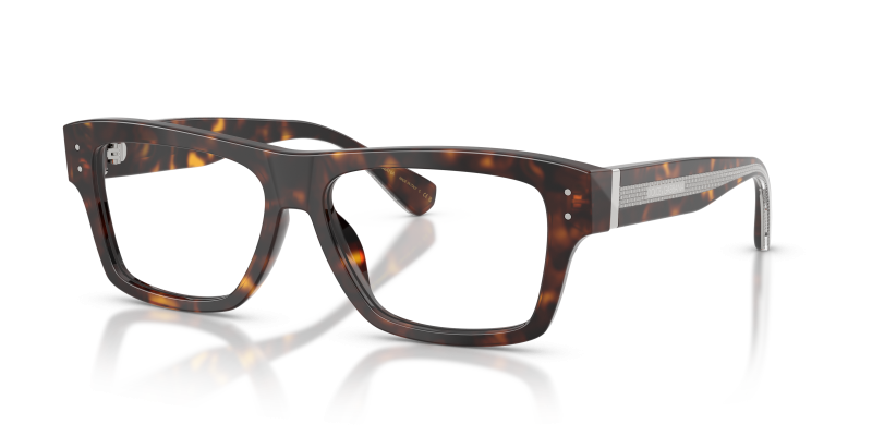 แว่นสายตา Dolce & Gabbana DG3458-502 มุมเฉียง สีฮาวานา สำหรับผู้ชาย